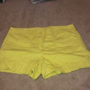 Yellow Jean Shorts